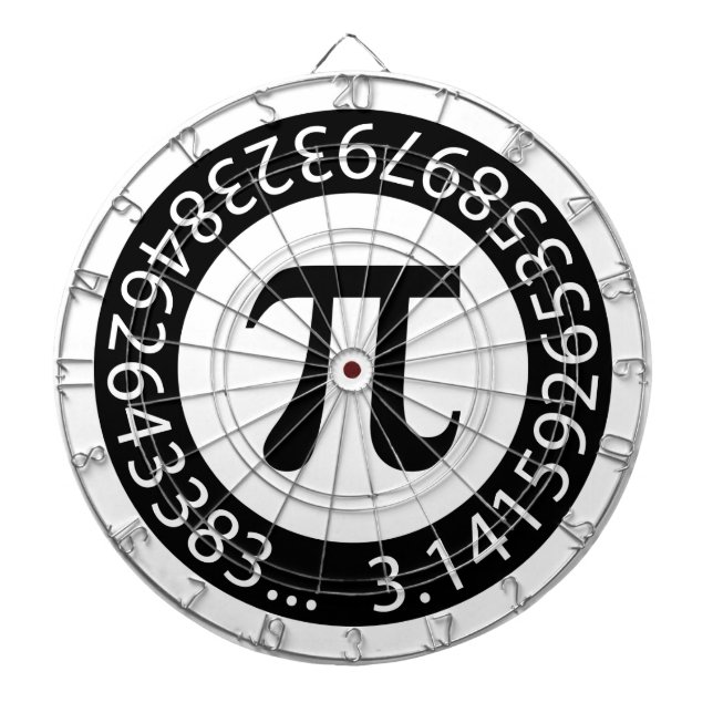 TEXT DESIGN Pi Number  Mathematical symbol Dartboard (Front)