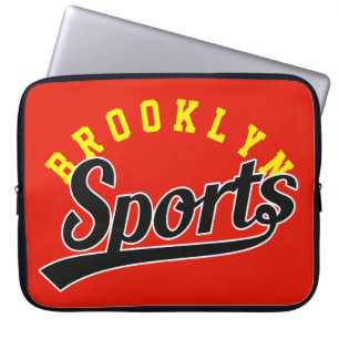 Text Design: SPORTS black + your own text & ideas Laptop Sleeve