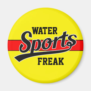 Text Design: SPORTS black + your own text & ideas Magnet
