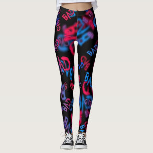 Text Fashion Girl Sport Leggings