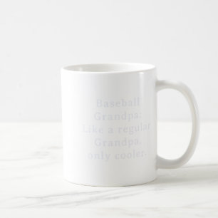 Text Funny Grandpa Baseball Design Coffee Mug