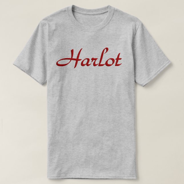 Text Harlot T-Shirt (Design Front)