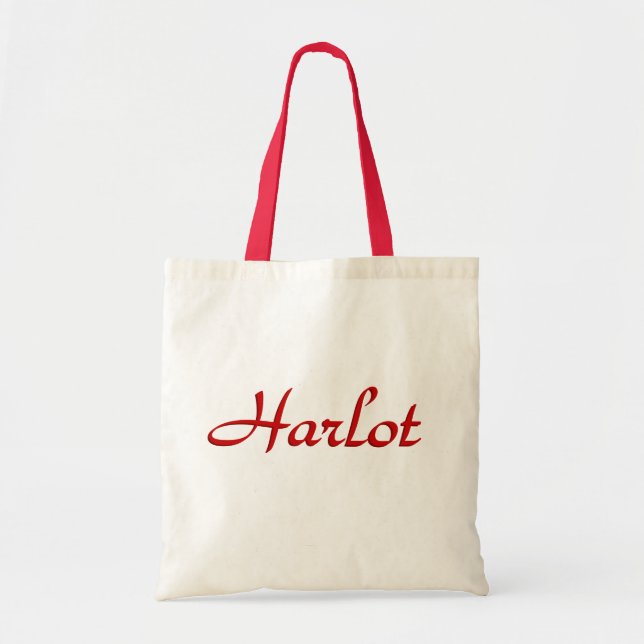 Text Harlot Tote Bag (Front)