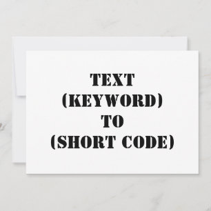 TEXT (KEYWORD) TO (SHORT CODE)