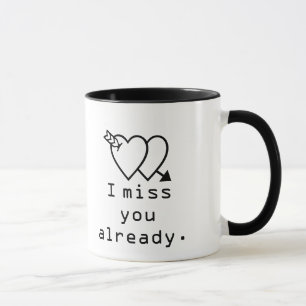 Text Message I miss you already Mug