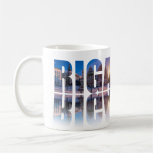 Text of Riga, Latvia Coffee Mug