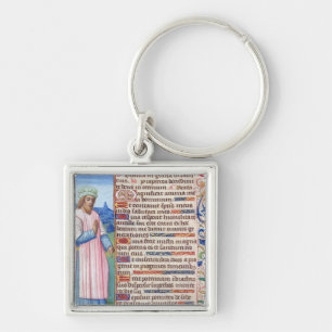 Text of the Magnificat with a portrait of Key Ring
