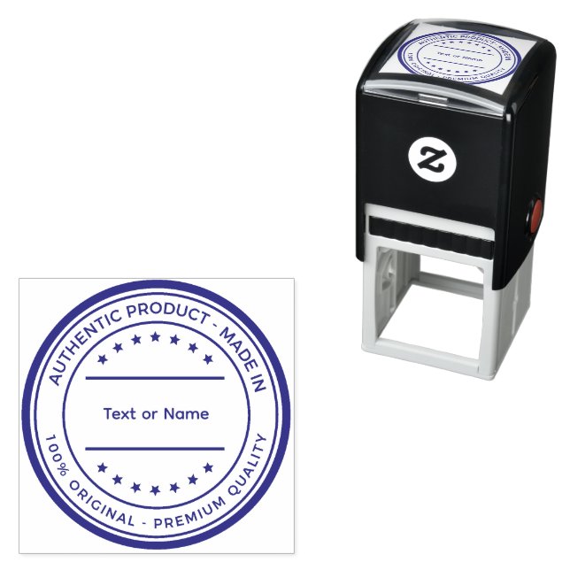 Text or Name Professional Violet ink Impression  Self-inking Stamp (In Situ)