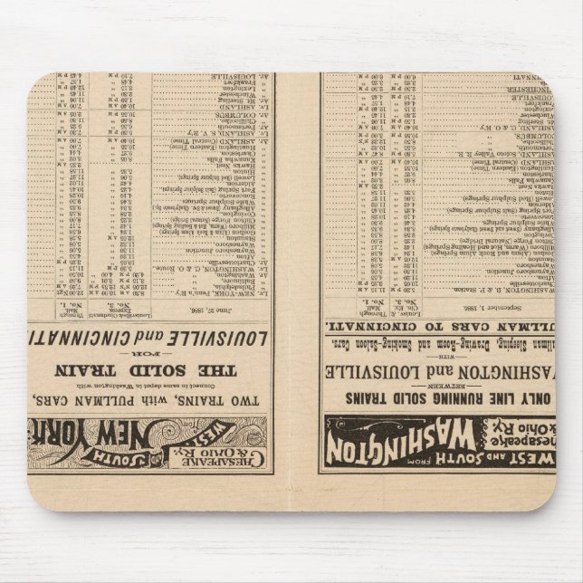 Text Page Chesapeake and Ohio Ry Mouse Pad (Front)