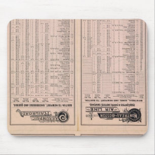 Text Page Montreal and Boston Air Line Mouse Pad