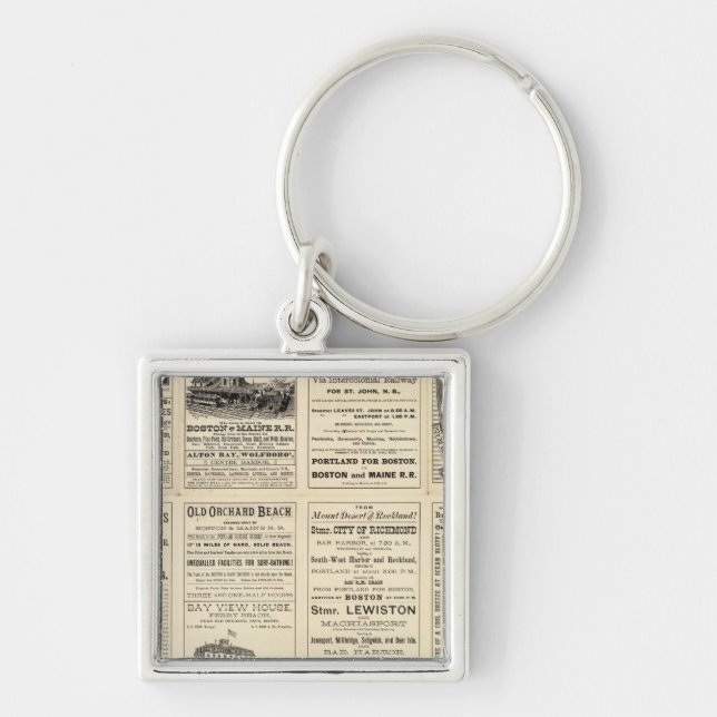 Text Page of Boston and Maine Railroad Key Ring (Front)