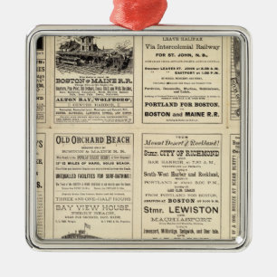 Text Page of Boston and Maine Railroad Metal Ornament