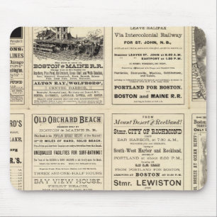 Text Page of Boston and Maine Railroad Mouse Pad