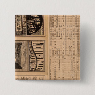 Text Page of Lehigh Valley Railroad 15 Cm Square Badge