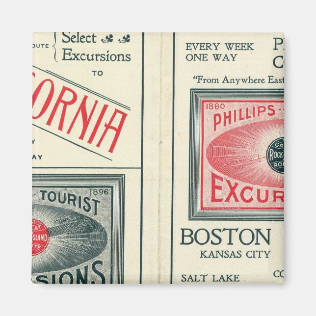 Text Page of Phillips Tourist Excursions Magnet (Front)
