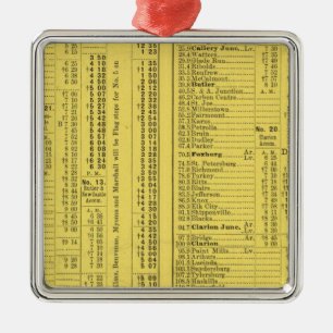 Text Page Pittsburgh and Western Railway Company Metal Ornament