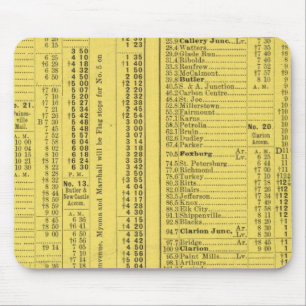 Text Page Pittsburgh and Western Railway Company Mouse Pad