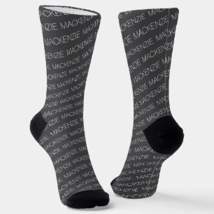 Text Template Make Your Own Personalised Name Socks