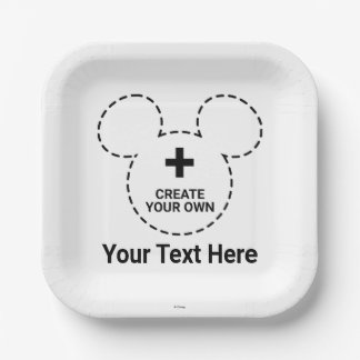 Text Template Paper Plate