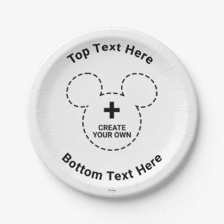Text Template Paper Plate