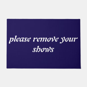 Text Welcome Doormat - Stylish Entryway Rug