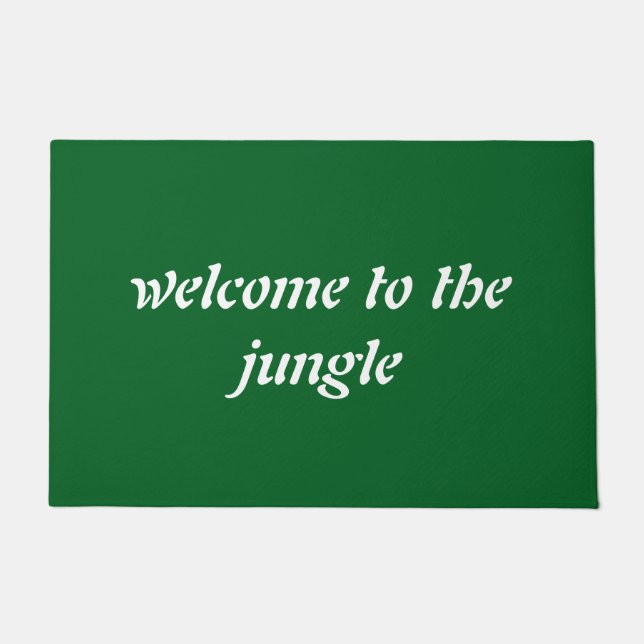 Text Welcome Doormat - Stylish Entryway Rug (Front)