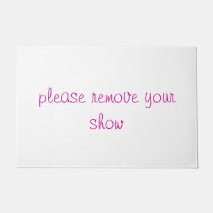 Text Welcome Doormat - Stylish Entryway Rug