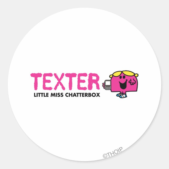 Texter Classic Round Sticker (Front)