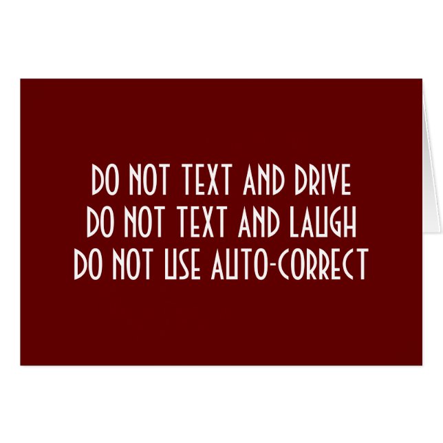 TEXTER'S CHRISTMAS DELIMMA-WHAT NOT TO DO (Front Horizontal)
