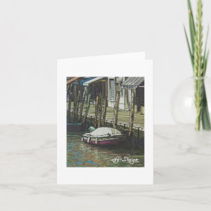Textile Art Venice Notecard