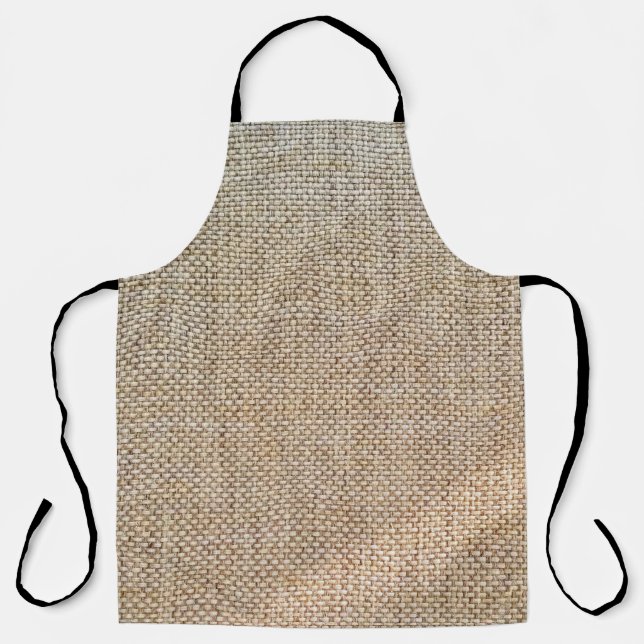 Textile brown background fabric apron (Front)