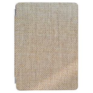 Textile brown background fabric iPad air cover