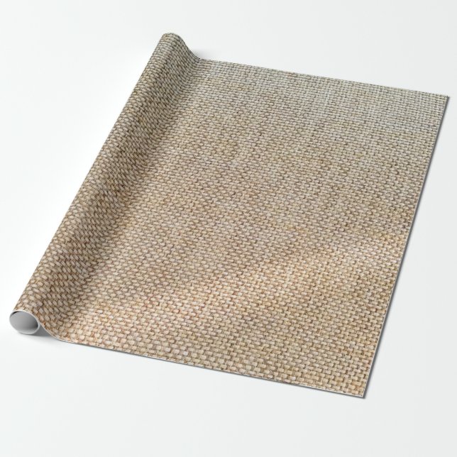 Textile brown background fabric wrapping paper (Unrolled)