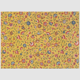 Textile Carnations and Other Flowers Pattern Tissue Paper