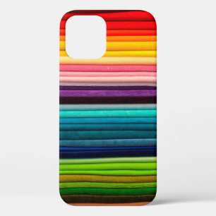 Textile colour colourful fabric iPhone 12 case