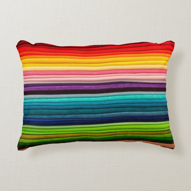 Textile colour colourful fabric decorative cushion (Front)