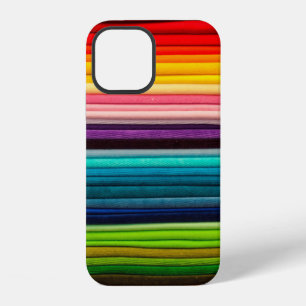Textile colour colourful fabric iPhone 12 case