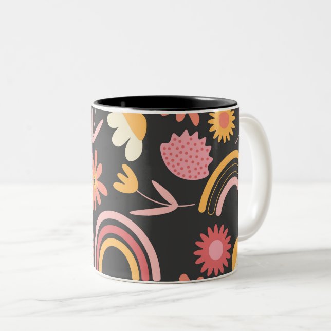 Textile colour print Gift Coffee Mug (Front Right)