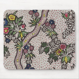 Textile design of plant forms and serpentine ribbo mouse pad