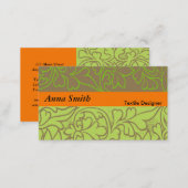Textile Designer Business Card (Front/Back)