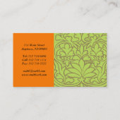 Textile Designer Business Card (Back)