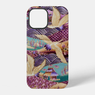 Textile fabric cloth pattern iPhone 12 case