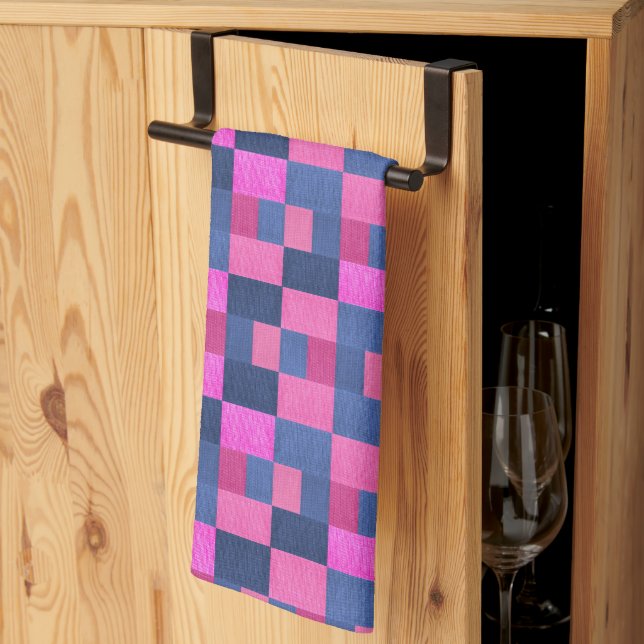 TEXTILE FABRIC PATTERN TEA TOWEL (Thirds Fold)