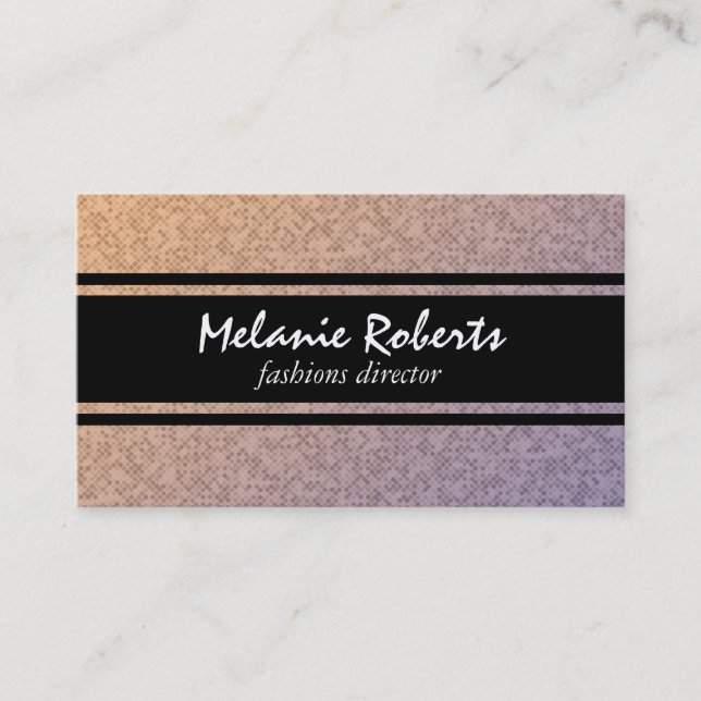Textile Gradient Pattern Business Card (Front)