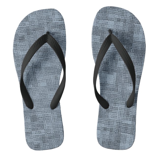 Textile Greys   Thongs (Footbed)