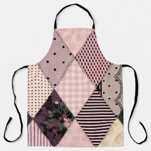 Textile Lingerie: Patchwork Vintage Pattern Apron