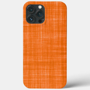 Textile Orange Fabric Photo iPhone 13 Pro Max Case