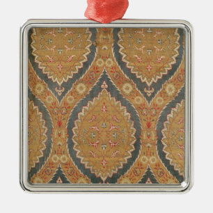 Textile panel, 16th/17th century metal ornament