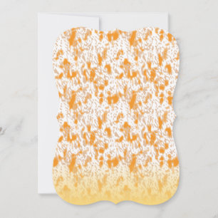 Textile pattern featuring a vibrant orange and gol