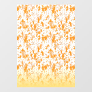 Textile pattern featuring a vibrant orange and gol
